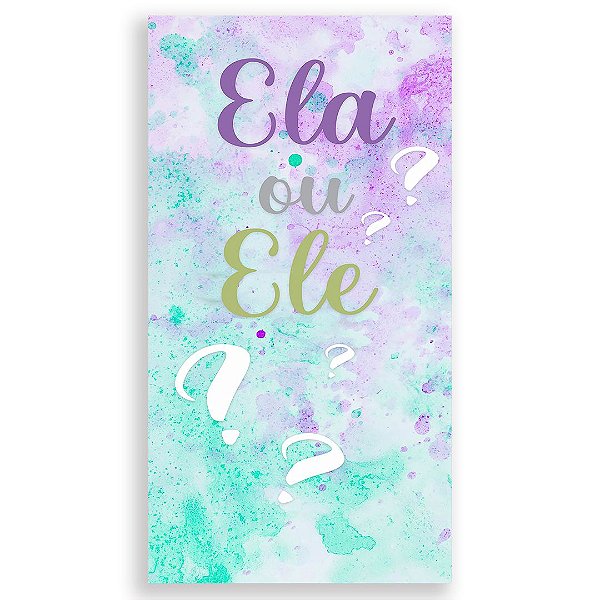 Faixa Lateral - Chá Revelação - Sublimado 3D