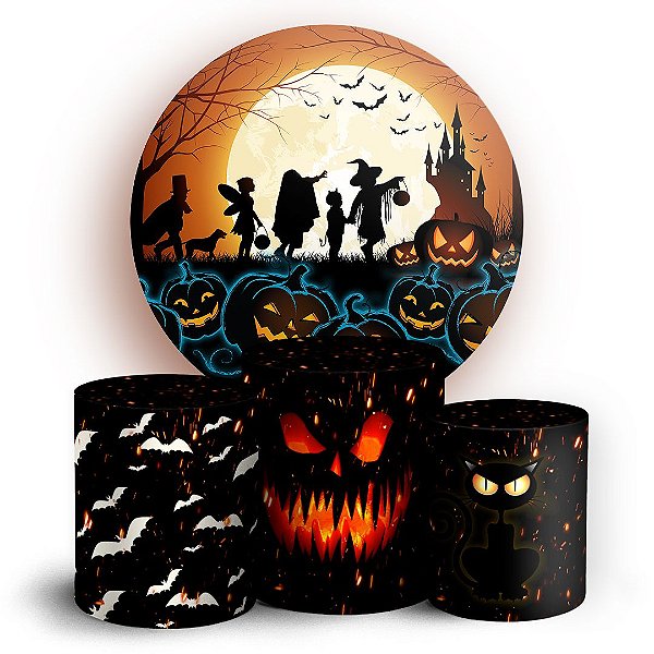 KIT Redondo e Trio - Halloween  - Sublimado 3D