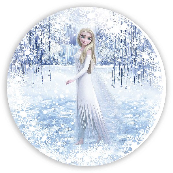 Painel Redondo - Frozen - Sublimado 3D