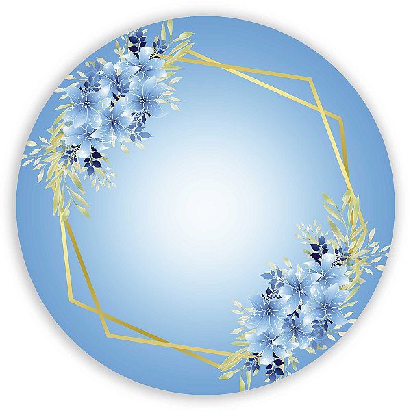 Painel Redondo - Arabesco Floral - Sublimado 3D