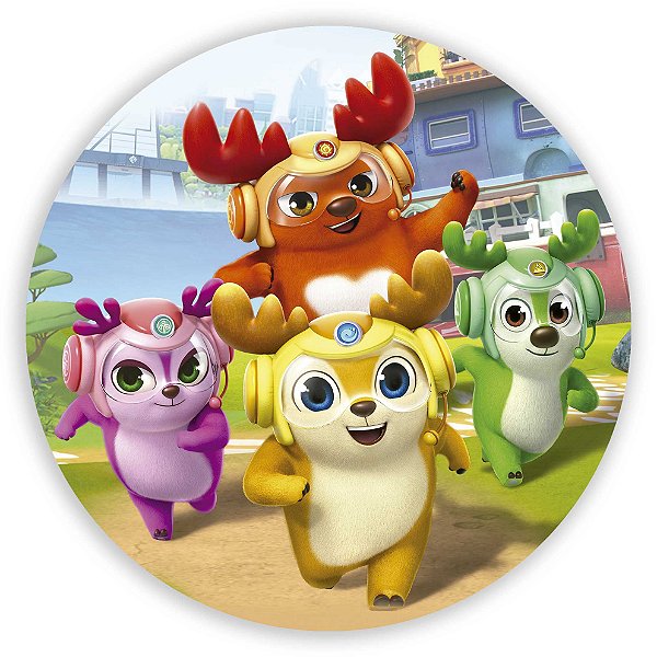 Painel Redondo - Deer Squad - Sublimado 3D