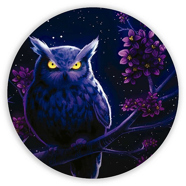 Painel Redondo - Coruja - Sublimado 3D
