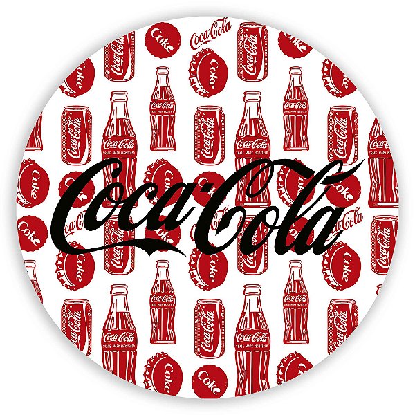 Painel Redondo - Coca Cola - Sublimado 3D