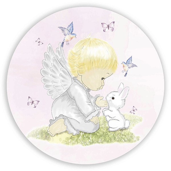 Painel Redondo - Anjinho - Sublimado 3D