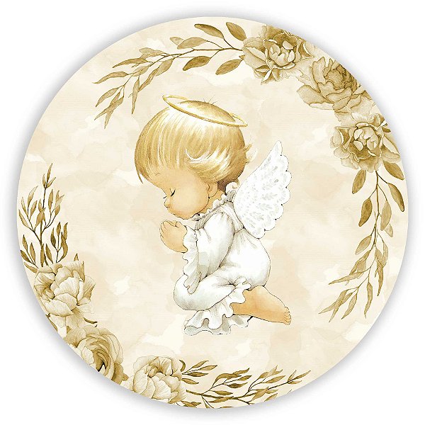 Painel Redondo - Anjinho - Sublimado 3D