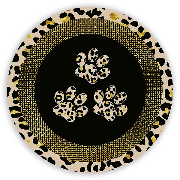 Painel Redondo - Animal Print - Sublimado 3D