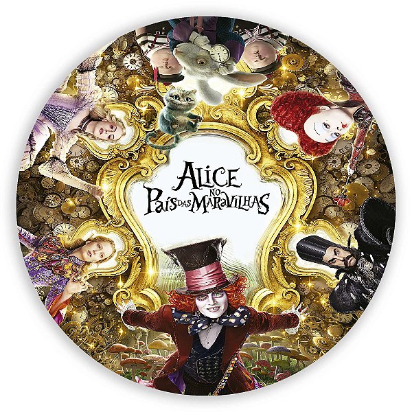 Painel Redondo - Alice - Sublimado 3D