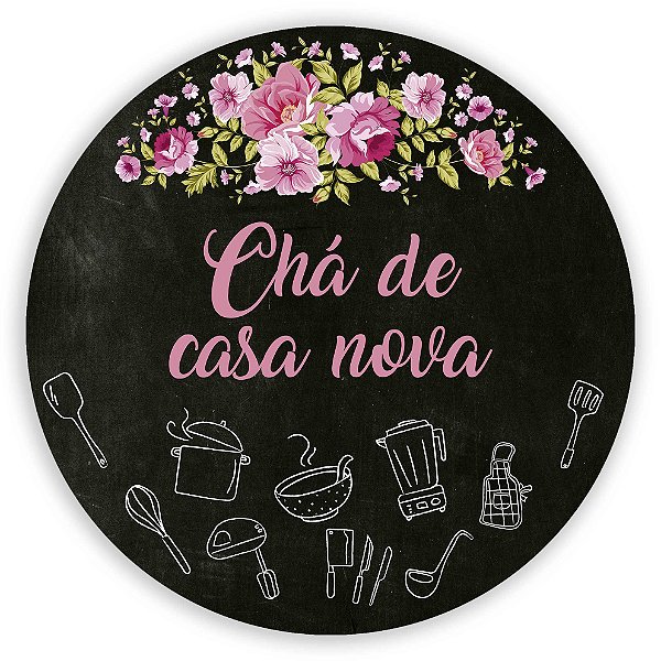 Painel Redondo - Chá de Cozinha - Sublimado 3D