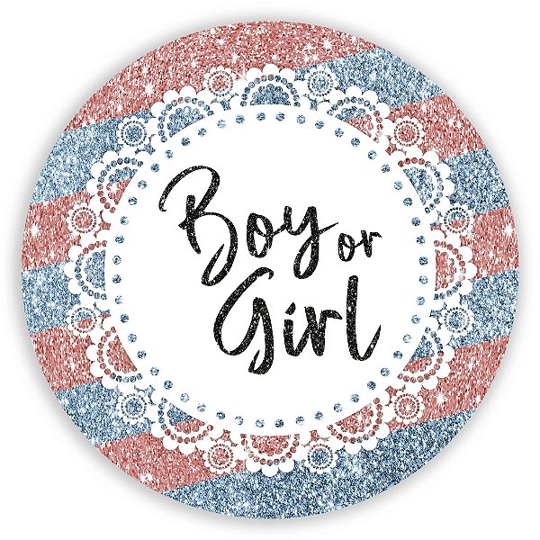 Painel Redondo - Chá de Bebê - Sublimado 3D