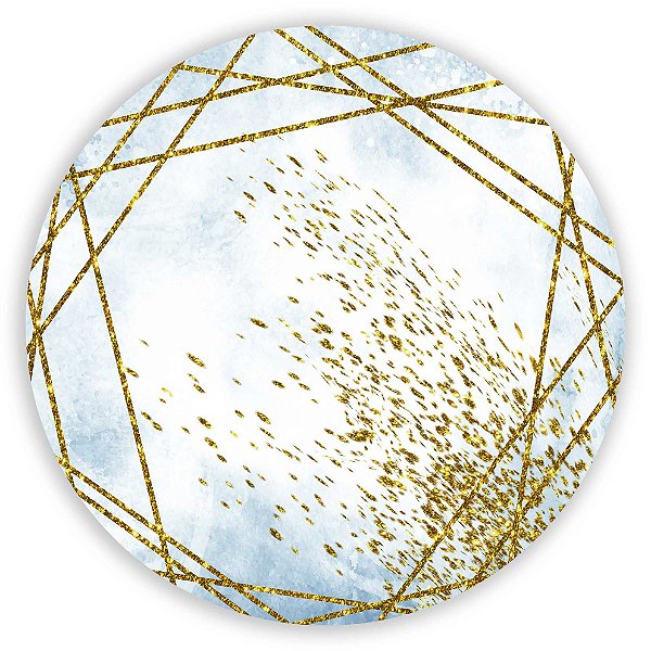 Painel Redondo - Abstrato - Sublimado 3D