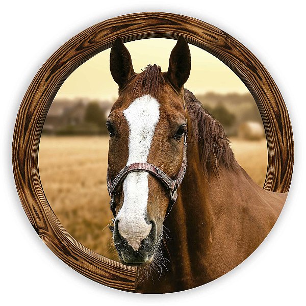 Painel Redondo - Cavalo - Sublimado 3D