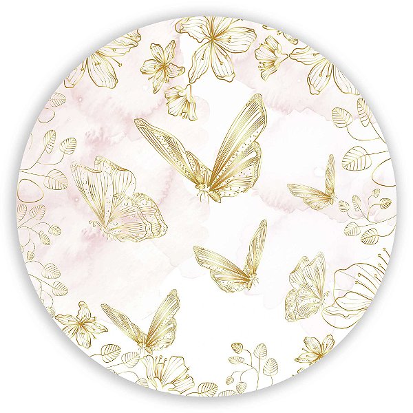 Painel Redondo - Floral - Sublimado 3D