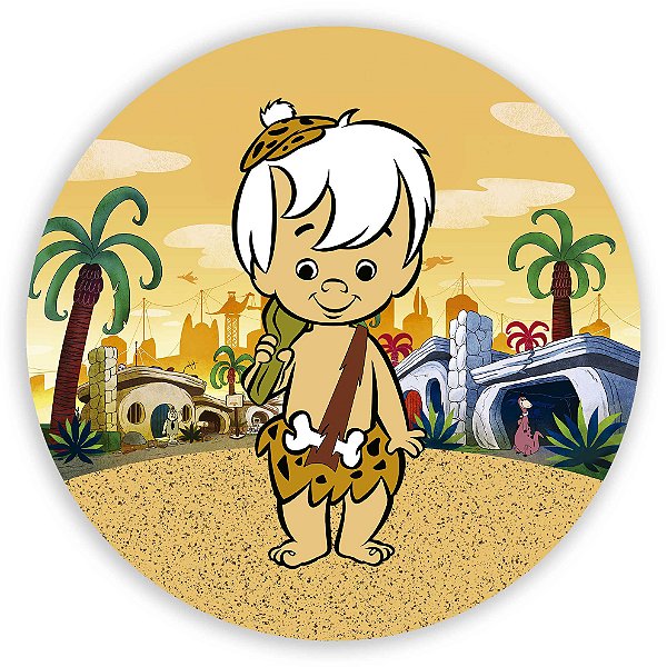 Painel Redondo - Flintstones - Sublimado 3D