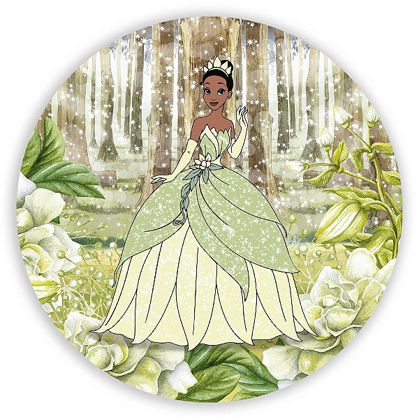 Painel Redondo - A Princesa e o Sapo - Sublimado 3D