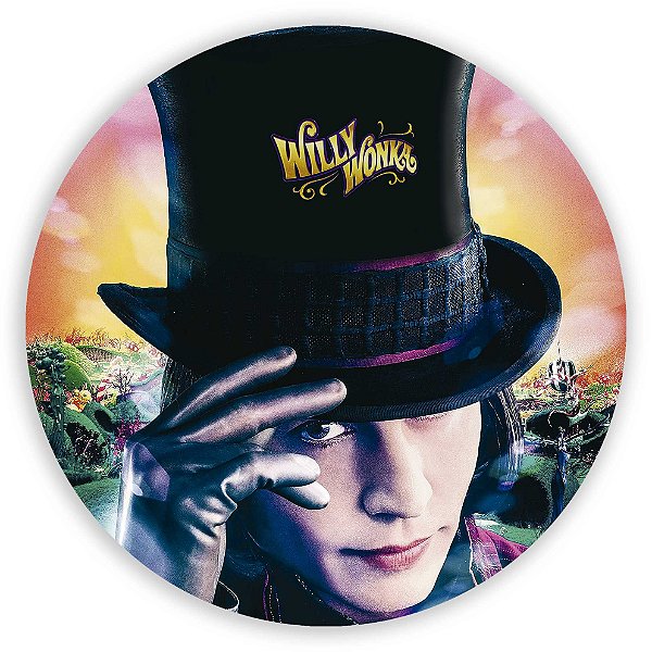 Painel Redondo - A Fantastica Fabrica de Chocolate - Sublimado 3D