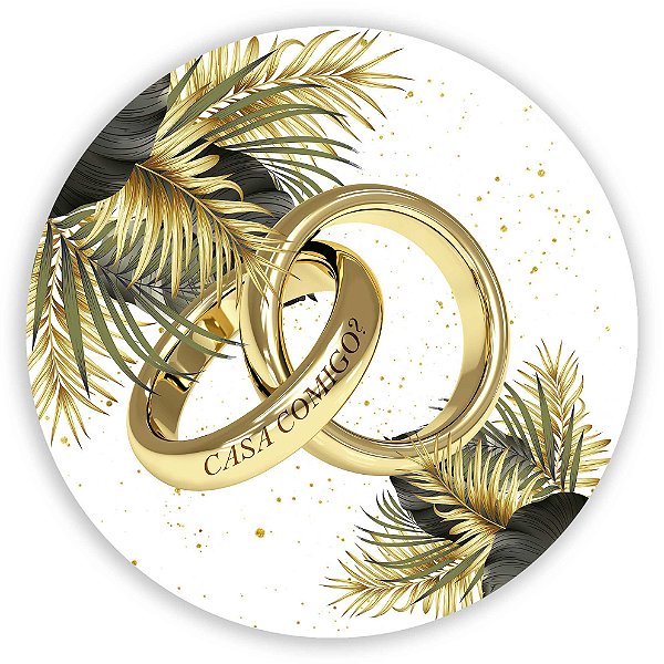 Painel Redondo - Casamento - Sublimado 3D