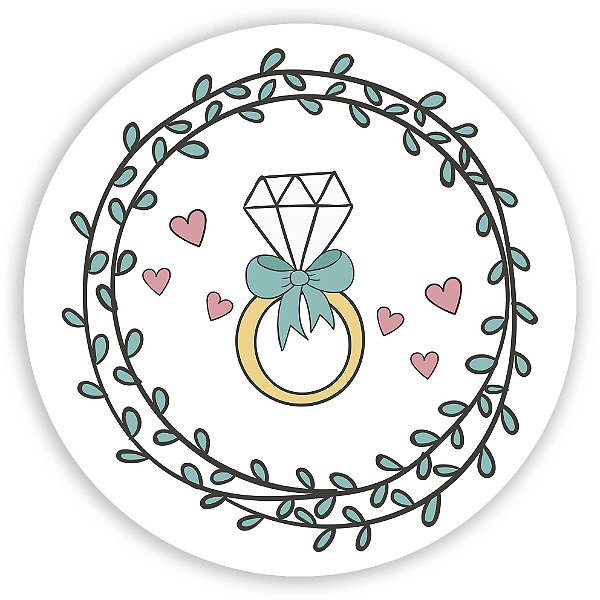 Painel Redondo - Casamento - Sublimado 3D