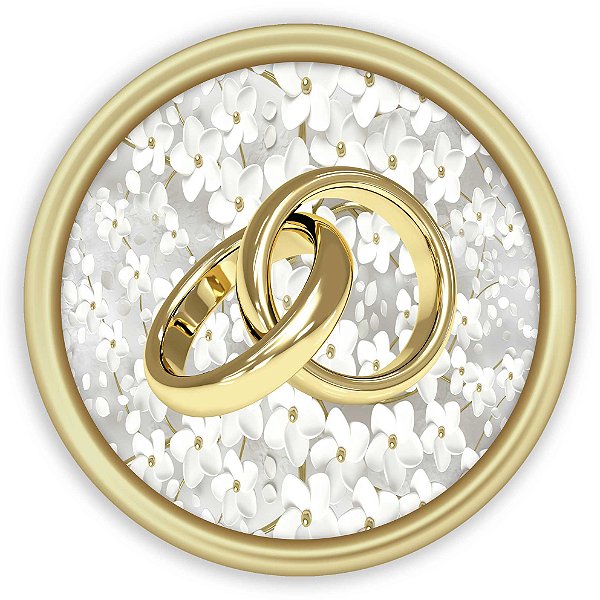 Painel Redondo - Casamento   - Sublimado 3D