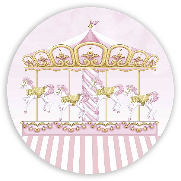 Painel Redondo - Carrossel - Sublimado 3D