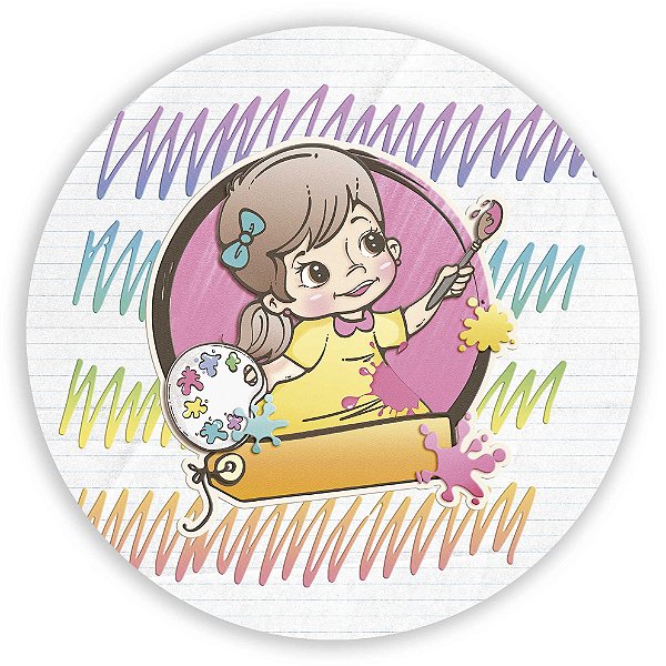 Painel Redondo - Pintando o 7 - Sublimado 3D