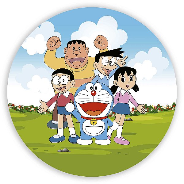 Painel Redondo - Doraemon - Sublimado 3D