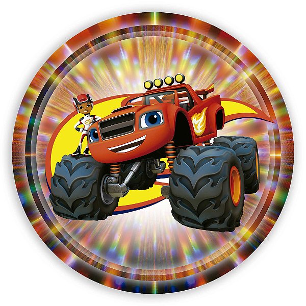 Painel Redondo - Blazer and Monster Machine - Sublimado 3D