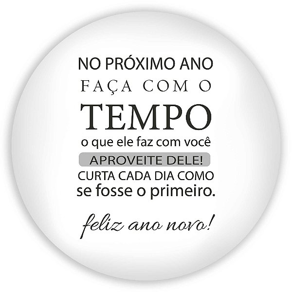 Painel Redondo - Natal Ano Novo - Sublimado 3D