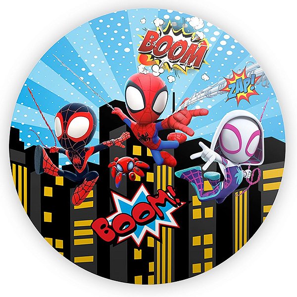 Painel Redondo - Spidey - Sublimado 3D