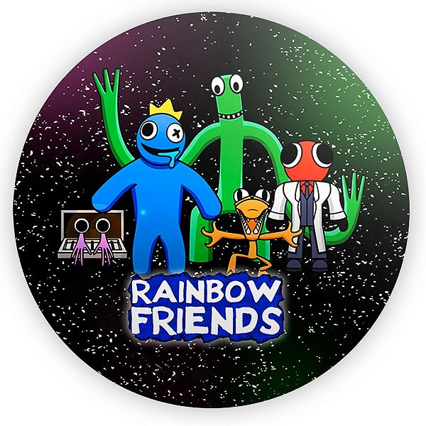 Painel Redondo Tecido Sublimado 3D Rainbow Friends WRD-6472 - Wear  Sublimações