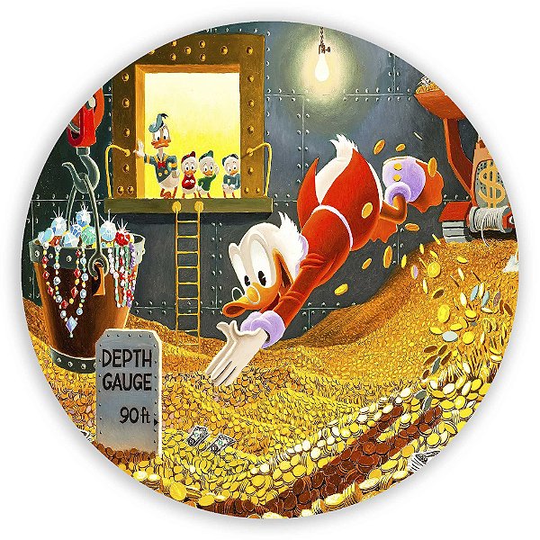 Painel Redondo - Tio Patinhas - Sublimado 3D