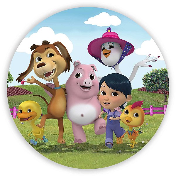 Painel Redondo - Meu Cachorro Chocolo - Sublimado 3D