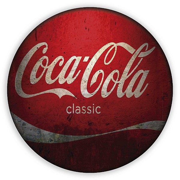 Painel Redondo - Coca Cola - Sublimado 3D