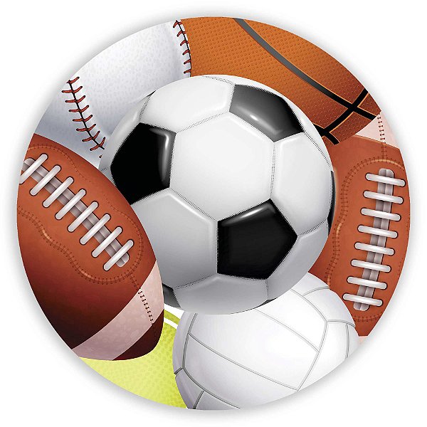 Painel Redondo - Esportes - Sublimado 3D