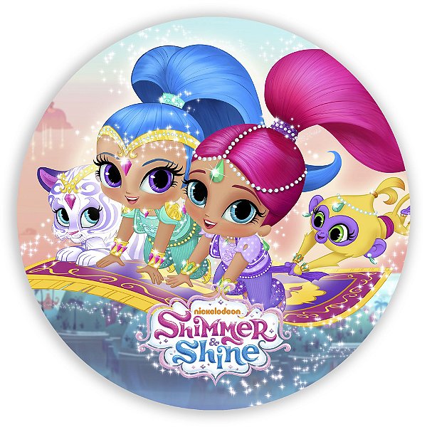 Painel Redondo - Shimmer e Shine  - Sublimado 3D