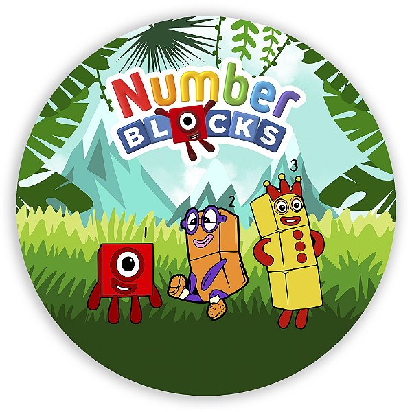 Painel Redondo - NumberBlocks  - Sublimado 3D