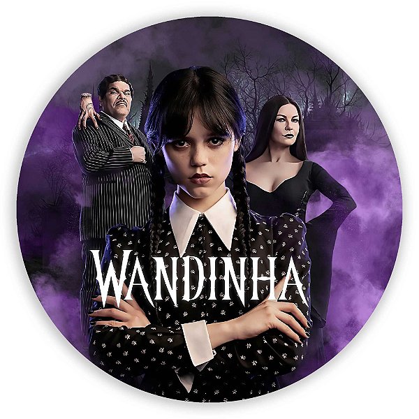 Painel Redondo - Wandinha - Sublimado 3D