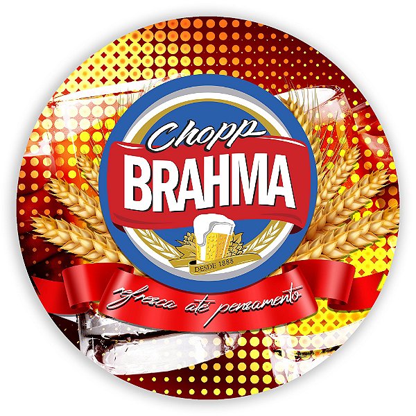 Painel Redondo - Brahma - Sublimado 3D