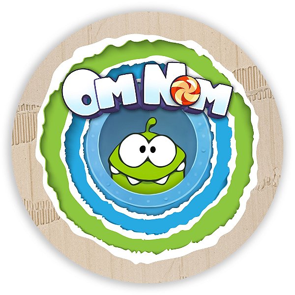Painel Redondo - Om Nom - Sublimado 3D