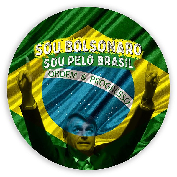 Painel Redondo - Bolsonaro    - Sublimado 3D