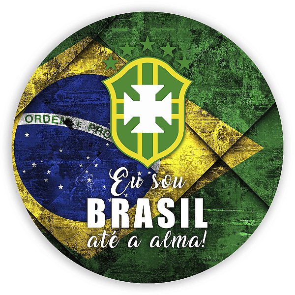 Painel Redondo - Brasil  - Sublimado 3D