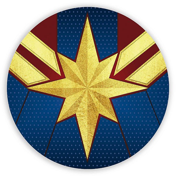 Mini Painel - Capitã Marvel - Sublimado 3D