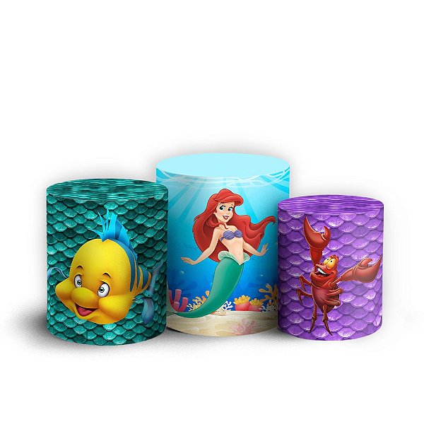 Trio Cilindro -  Ariel - Sublimado 3D + Elástico