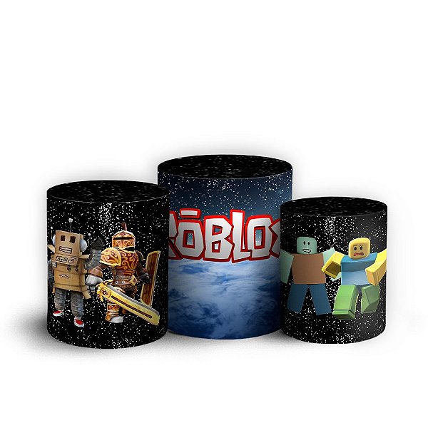 Trio Cilindro - Roblox - Sublimado 3D + Elástico
