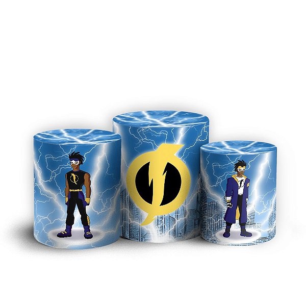 Trio Cilindro - Super Shock - Sublimado 3D + Elástico