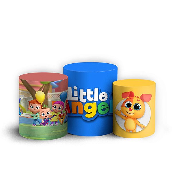 Trio Cilindro - Little Angel - Sublimado 3D + Elástico