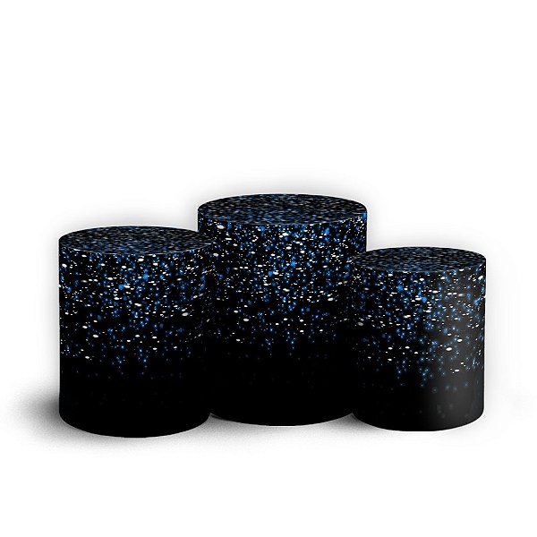 Trio Cilindro -  Gratidão Glitter - Sublimado 3D + Elástico