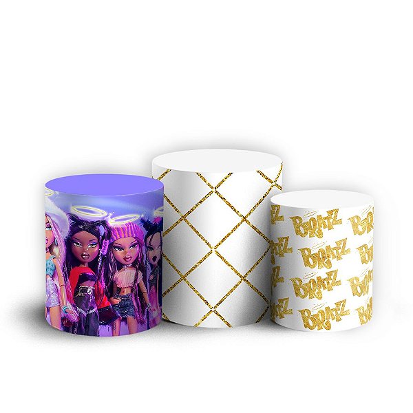 Trio Cilindro -  Bratz - Sublimado 3D + Elástico