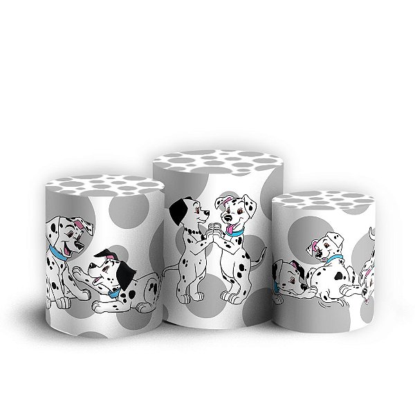 Trio Cilindro -  101 Dálmatas - Sublimado 3D + Elástico