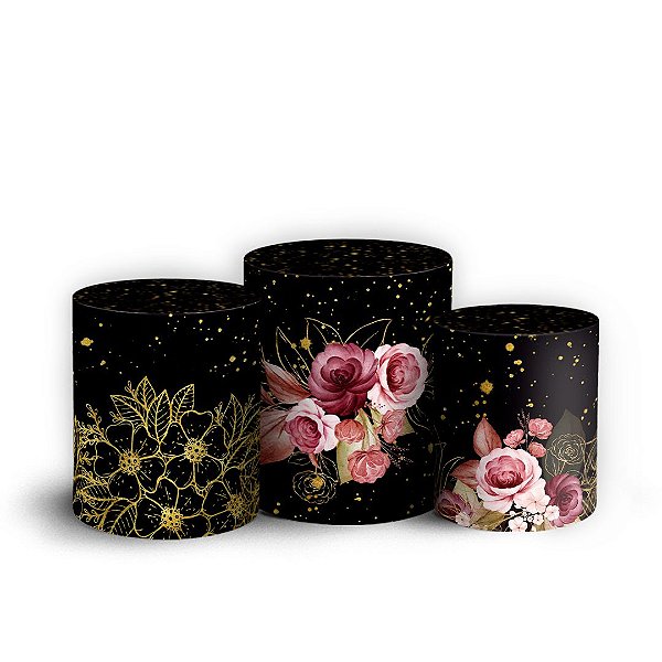 Trio Cilindro -  15 Anos - Sublimado 3D + Elástico