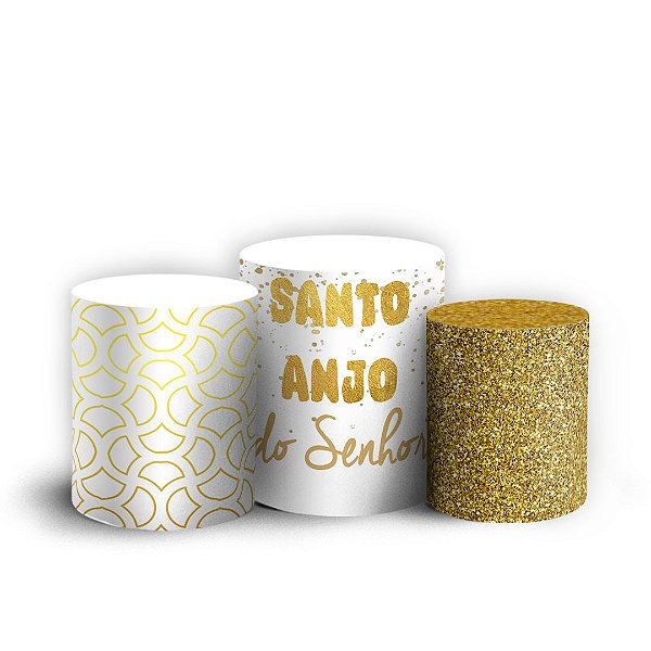 Trio Cilindro - Batizado - Sublimado 3D + Elástico